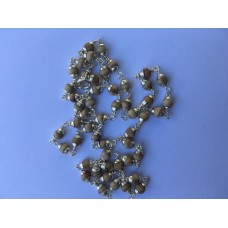 Large Silver Tulsi Neck Bead Necklace